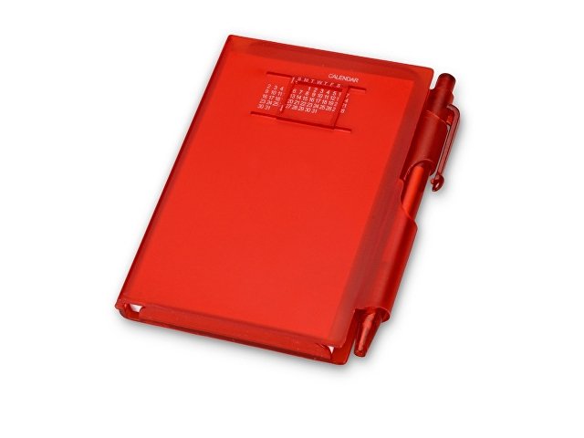 Записная книжка "Альманах" с ручкой, красный