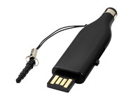 Флешка-стилус USB 2.0 на 2 Гб, черный