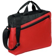 Конференц-сумка Unit Diagonal, красно-черная