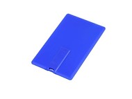 Флешка в виде пластиковой карты, 64 Гб, синий