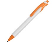 Ручка шариковая "Тукан", белый/оранжевый