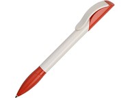 Ручка шариковая Senator модель Hattrix Basic, белый/красный