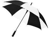 Зонт Barry 23" полуавтоматический, черный/белый