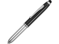 Ручка-стилус шариковая "Xenon", черный/серебристый, черные чернила