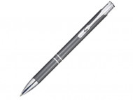 Алюминиевая шариковая кнопочная ручка Moneta, серый