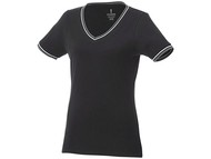 Женская футболка Elbert с коротким рукавом, черный/серый меланж/белый