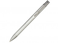 Алюминиевая шариковая кнопочная ручка Moneta, серебристый