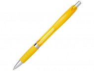 Шариковая полупрозрачная ручка Turbo с резиновой накладкой, желтый