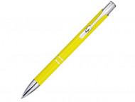 Алюминиевая шариковая кнопочная ручка Moneta, желтый