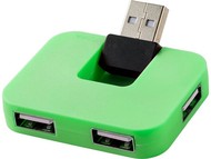 USB Hub "Gaia" на 4 порта, зеленый
