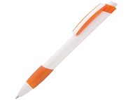 Ручка шариковая "Соната", белый/оранжевый