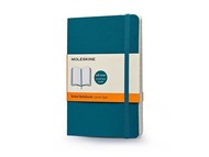Записная книжка Moleskine Classic Soft (в линейку), Pocket (9х14 см), бирюзовый