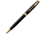 Ручка шариковая Parker модель PK SON MBLK GT BP M.BLK GB, черный/золотистый