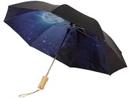 Зонт Clear night sky 21" двухсекционный полуавтомат, черный