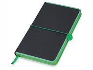 Блокнот "Color Rim", черный/зеленый. Lettertone