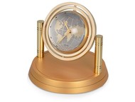 Часы "Карта мира", золотистый