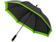Зонт-трость Kris 23" полуавтомат, черный/лайм