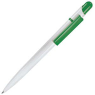 MIR, ручка шариковая, зеленый/белый, пластик