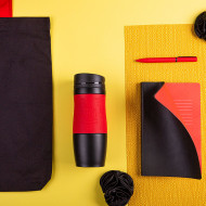 Набор подарочный MAYBE`DEVIL: бизнес-блокнот, ручка, термокружка, сумка