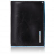 Бумажник Piquadro Blue Square, вертикальный, черный