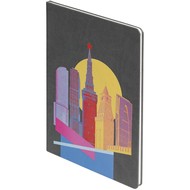 Блокнот Moscow State of Mind, в линейку, серый