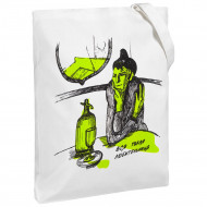 Холщовая сумка «Любительница», молочно-белая